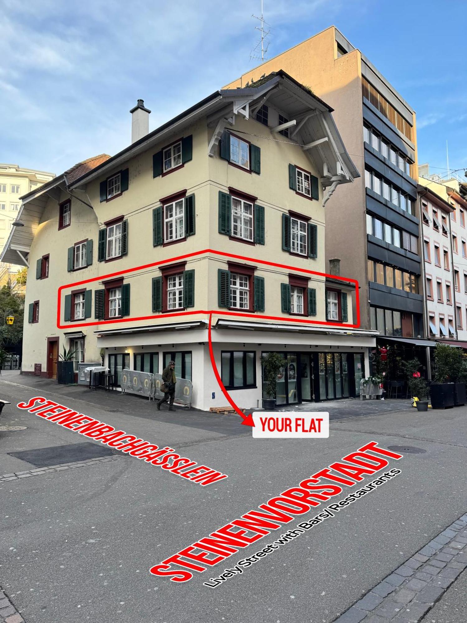 Cozy City Center, 4 Bedroom- 120Sq, 5Min Walk To Main Station Basel Eksteriør bilde